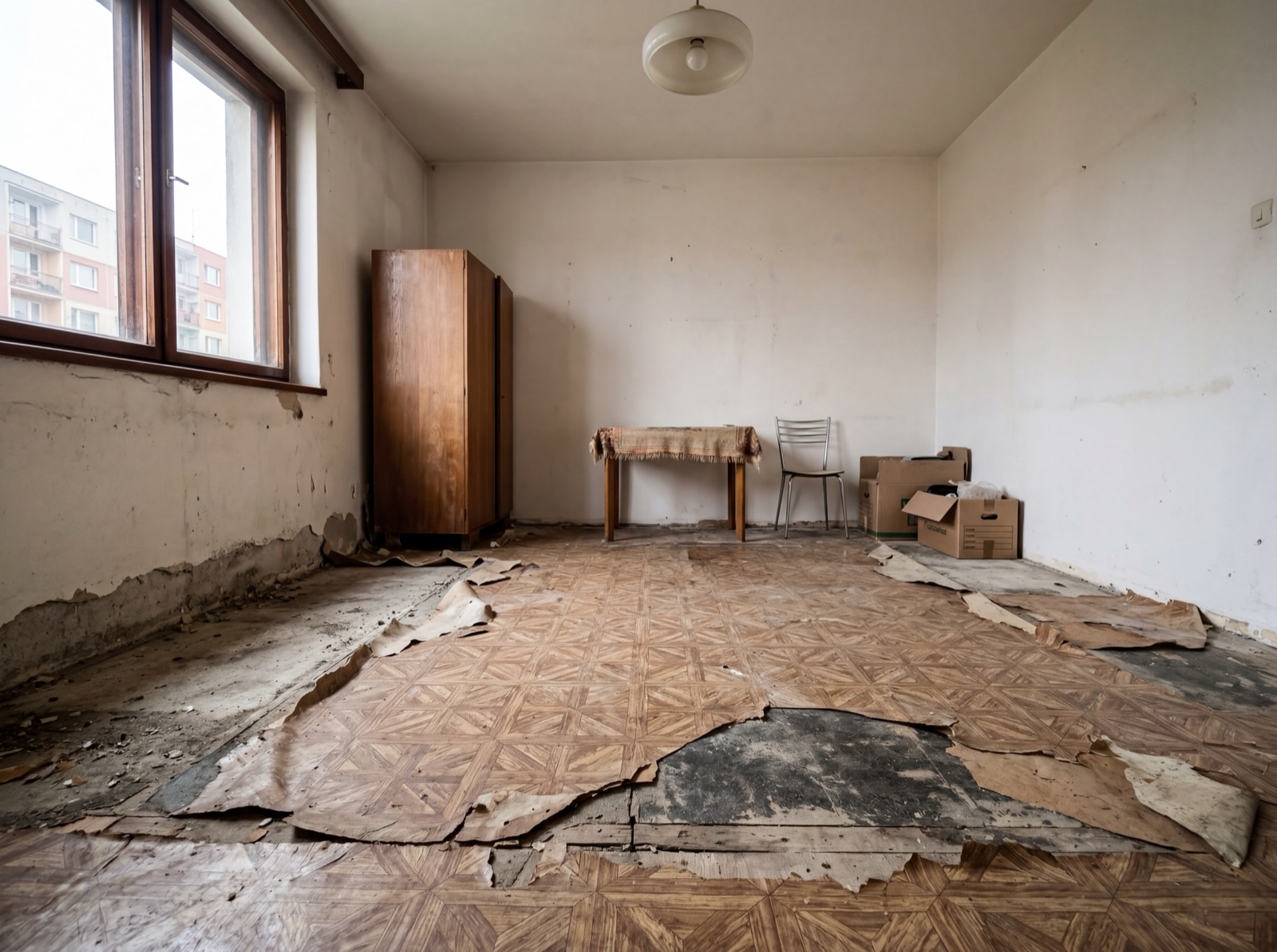 Podlaha před renovací